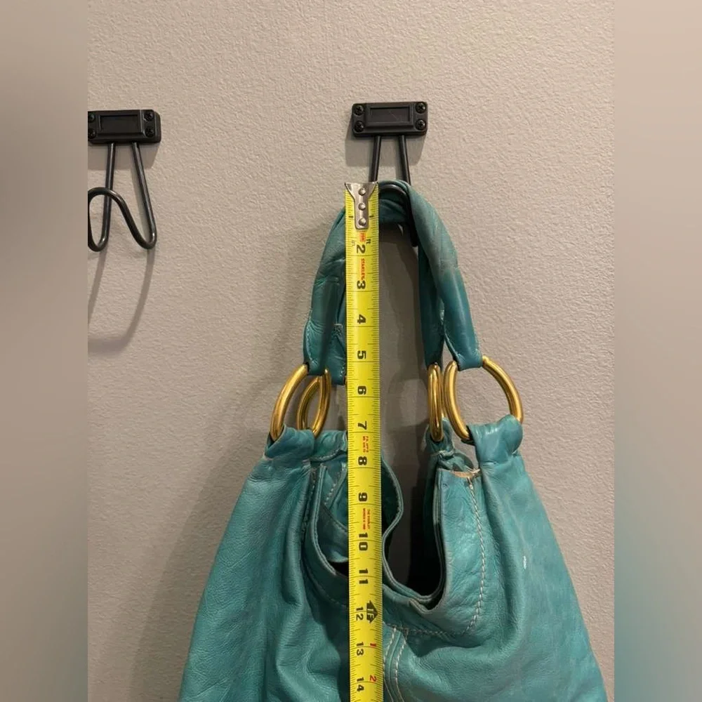 Miu Miu Turquoise Green Leather Tote Bag